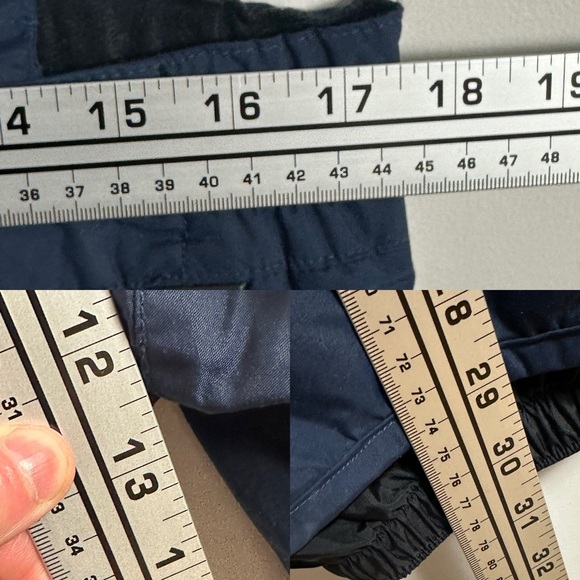 Columbia Navy Blue Bib Snowpants Ski Snow Pants Womens Large Insulated Suspender - Picture 13 of 14